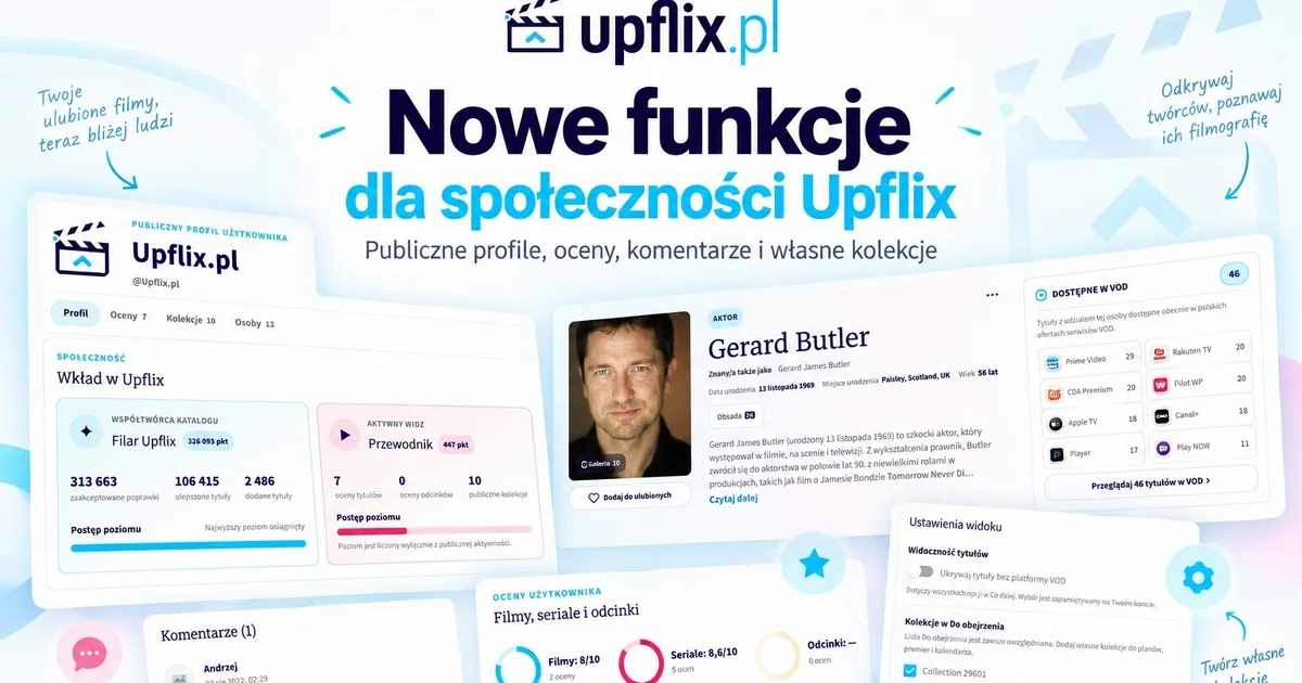 Nowy profil, rankingi i kolejne aktualizacje Upflixa!